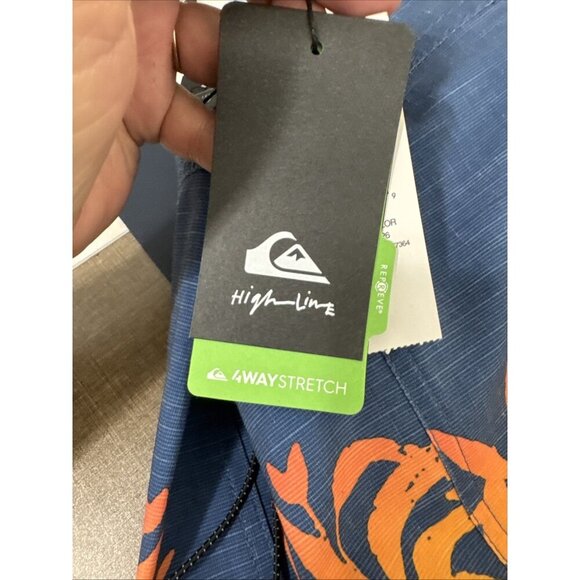 Quiksilver Men's 32 High Line Choppa 19" Board Short Blue NWT - Picture 13 of 16